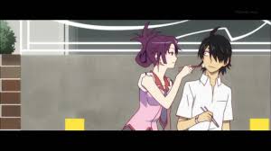 Bakemonogatari 12 Senjougahara Araragi Chopsticks Jpg 1280 720 Anime Tsundere Protagonist