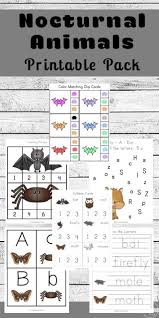 Free Nocturnal Animals Themed Printable Worksheets Nocturnal Animals Nocturnal Animals Kindergarten Nocturnal Animals Activities