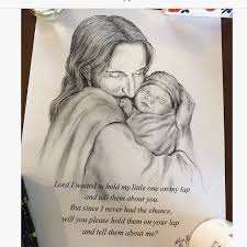 Out of the mouth of babies and infants, you have established strength because of your foes, to still the enemy and the avenger. 8x10 Glimpse Of Heaven Jesus Christ Holding A Newborn Baby Etsy In 2021 Angel Baby Drawing Baby Tattoos Newborn Baby Quotes
