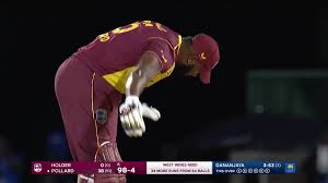 Pollard hit 38 runs in 11 balls falling to de silva as the west indies chased sri lanka's 132 losing six wickets at the coolidge cricket ground in osbourn. Wwrbhcu7pdsmmm