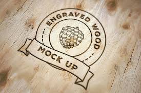 Free Super Realistic Engraved Wood Mockup Free Mockup Templates Free Logo Mockup Engraved Wood