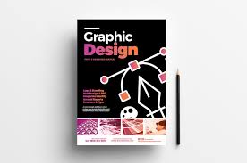 Graphic Design Agency Poster Template V3 Brandpacks Set of brochure design templates. graphic design agency poster template