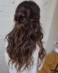 Gorgeous Boho Hairstyle Wedding Hair Brunette Hair Styles Wedding Hair Inspiration