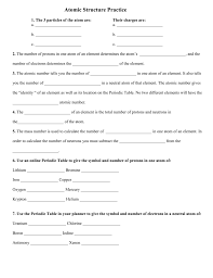 Atomic structure review worksheet answer key.atomic structure review worksheet ions 21 page no 35 example a sample of cesium is 75 133cs 20 132cs and 5 1mcs 41 61 key colgurs notes p isoto e natural. Atomic Structure Practice Worksheet