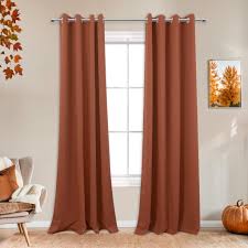 Amazon.com: Mrs.Naturall Burnt Orange Curtains 84 Inch Length 2 Panels Set  for Fall Living Room,Blackout Room Darkening Curtains 84 Inches  Long,Pumpkin Autumn Home Decor : Home & Kitchen