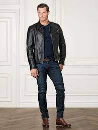 Randall Lambskin Biker Jacket Purple Label Leather Suede Ralphlauren Com Mens Jackets Casual Mens Outfits Brown Leather Jacket Men