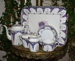 F Legrand 1923 1944 Service A Cafe Dit Egoiste Art Deco En Porcelaine De Limoges Le Vieux Grenier Proantic Porcelaine De Limoges Art Deco Art