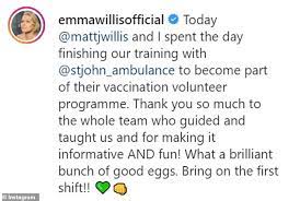 Emma Willis And Husband Matt Reveal They Have Become Coronavirus Vaccine Volunteers Daily Mail Online