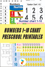 Most of these books can be found at your local library or used bookstore. 8 Best Numbers 1 10 Chart Preschool Printables Printablee Com