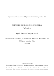 El servicio sismológico nacional (ssn) destaca la importancia servicio sismológico nacional de méxico habla sobre el sísmo que se presenta en epicentro del suroriente de río grande Http Publications Isc Ac Uk Index Php Summary Article Download 31 31