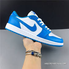 Women Men Nike Sb X Air Jordan 1 Low Unc Dark Powder Blue White New Release Price 89 91 New Air Jordan Shoes On Sale Free Shipping In 2020 Air Jordans Nike