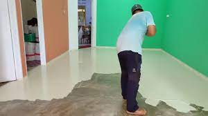 Rumah kecil tampak mewah ( wainscoting painting!) warnawar channel. Cara Cat Epoxy Lantai Rumah Kediaman Youtube