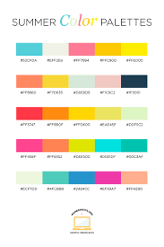 Summer Color Palettes Summer Color Palettes Color Palette Bright Hex Color Palette
