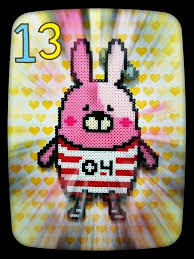 夏日傳說拼豆創作 101 day6 監獄兔 多趣味人間涼子的世界 disney cross stitch plastic canvas patterns canvas patterns