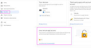 In this scenario, through google account security settings you can enable or allow access to less secure apps. All Solutions How To Turn On The Less Secure Apps In Gmail Account Annke Help Center