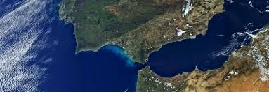 It is bordered by spain to the north; Esa Strait Of Gibraltar From Sentinel 3a