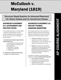 Mcculloch V Maryland 1819