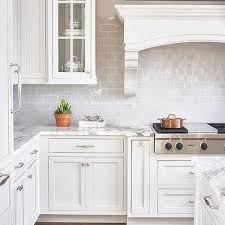 Gray Mini Subway Tile Backsplash Design
