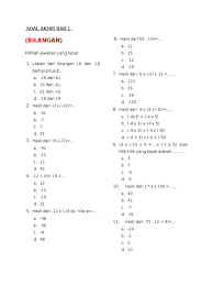 Nilai 3/8 dari 48 adalah. Soal Latihan Dari Matematika Klp 1