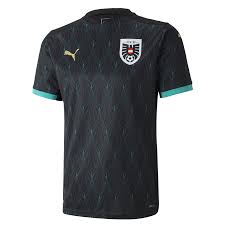 Der österreichische fußballverband und puma haben soeben das neue em 2020 trikot vorgestellt, das das neue logo des teams zum ersten mal aufweist. Puma Osterreich Herren Auswarts Trikot Schwarz Mint Fussball Shop
