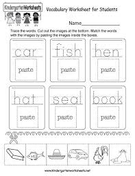 Vocabulary Worksheets For Esl Students Post Date 23 Dec 2018 78 Vocabulary Worksheets Kindergarten Vocabulary English Worksheets For Kindergarten