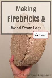 How To Make Firebricks And Wood Stove Logs For Free Survival Sherpa Survivalskills Wood Stove