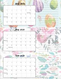 Stay organized with printable monthly calendars. Free Printable 2020 Quarterly Calendars With Holidays 3 Designs