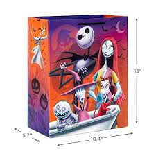 Hallmark Disney The Nightmare Before Christmas 13" Large Gift Bag Bundle (3  Bags: Jack Skellington, Zero, Sally, Lock, Shock and Barrel) for Halloween,  Christmas, Birthdays in Oman