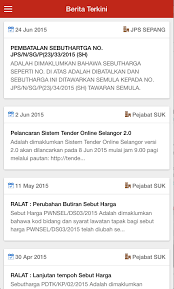 Selangor did price schedule and tender decision review system. Tender Online Selangor 2 0 For Android Apk Download