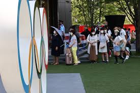 The emblem for the next olympics was left to the adults and has already been unveiled — a circular pattern made up of rectangular. Factbox Tokyo 2020 Plagued By Embarrassing Scandals And Gaffes Reuters