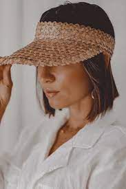 Palm Leaf La Palma Sun Visor Black Visor Outfit Style Fashion