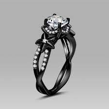 13 Beauteous Finished Sterling Silver Jewelry 92 5 Silver Ideas Black Engagement Ring Black Wedding Rings Black Rings