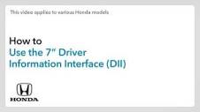 How to Use the Driver Information Interfa... - 2023 Honda Pilot ...