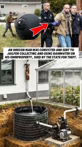 For many years, Gary Harrington collected rainwater and melted snow on his 170-acre property in Oregon. He built three large reservoirs that stored about 13 million gallons of water. He said the