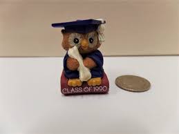 Vintage Hallmark Graduation Owl Merry Miniature 1990 Nos Cap Etsy Merry Hallmark Ornaments Hallmark