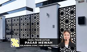 Jasa laser cutting plat sesuai coustom lapak properti. 46 Pagar Minimalis Cnc Gambar Minimalis