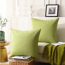 Throw pillow cover/ sham (insert not included) hidden zipper closure grey and dark grey/black in recessed areas loose knit weave made this is soft and sumptuous sateen european sham is crafted using the finest quality cotton, giving a very elegant and luxurious feel to your bed. Marcielo 2 Pack Euro Sham Covers Throw Pillow Covers Walmart Com Walmart Com