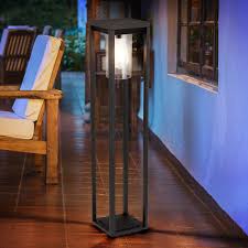 Se stai cercando un colore diverso, messaggio me prima dellacquisto. Stand Leuchte Alu Schwarz Matt Garten Terrassen Strahler Deko Sockel Steh Aussen Lampe Eckig Globo 3135s3 Etc Shop