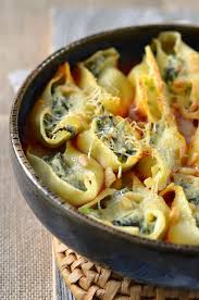Pates Conchiglioni Farcies A La Ricotta Et Aux Epinards Recette Delicieuse Recette Cuisine Vegetarienne Cuisine Recettes De Cuisine
