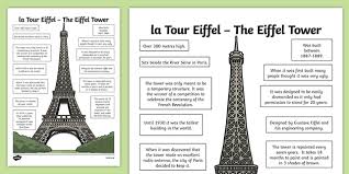 The eiffel tower is 1,063 feet ( 324 meters ) tall, including the antenna at the top. Eiffel Tower Fact Sheet Teacher Made