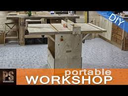 Portable Workshop Homemade Tables Workbench Woodworking