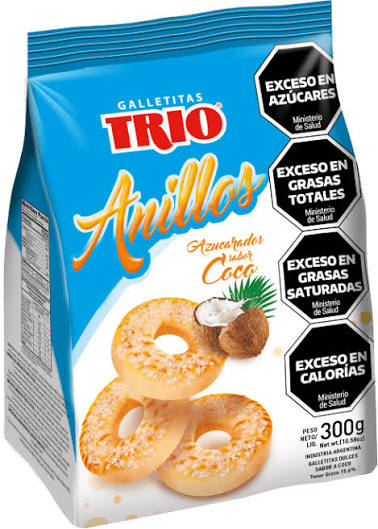 Galletas Trio Anillos Coco por 300 gramos