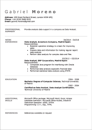 Classic to edgy or modern, we have a resume template for you. English Cv Examples Doc Template Online Creator
