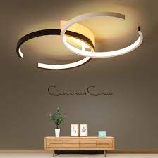 led deckenleuchte i cbjktx deckenlampe 55cm 40w dimmbar mit fernbedienung wohnzimmerlampe eisen kronle badezimmerlampe wohnzimmerlampe deckenleuchte wohnzimmer