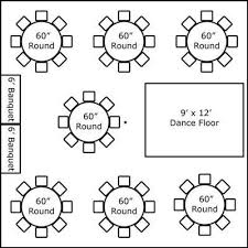 30 X 30 W Round Tables Buffet Dance Floor Wedding Table Layouts Wedding Reception Layout Wedding Floor Plan