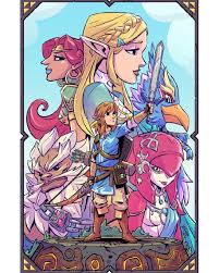 Breath Of The Wild Poster Is Complete Order Prints Now At Www Dereklaufman Com Link In My Profile Also Available In Li 11x17 Poster Poster Art Zelda Drawing