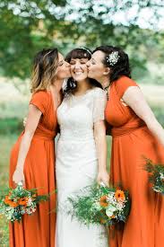 Wow, you guys loved the black wedding dresses post we did! Apricot Mandarin And Rust Orange Bridesmaid Dresses