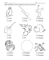 Orange fiddler crab · 4. Spelling Test Letter Start With O Printable Coloring Worksheet