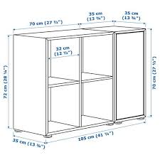 Ikea Eket Samsetning A Fotum 105x35x72 Cm Hvitt Dokkgratt Eket Ikea Eket Ikea