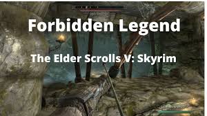 After several more rooms and traps, there will be a door on the second floor near a broken coffin. Forbidden Legend The Elder Scrolls V Skyrim Walkthrough Guide Gamefaqs